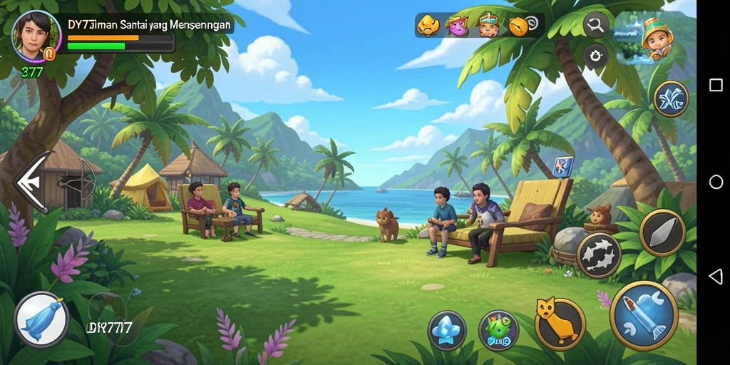 Tangkapan layar DY777 menampilkan gameplay menarik dengan grafis colorful.