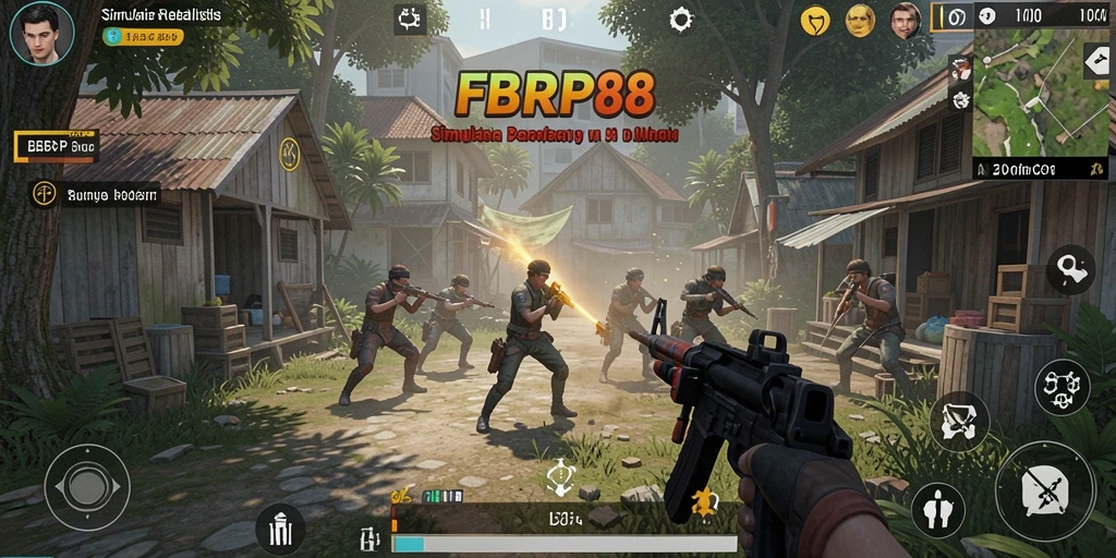Screenshot gameplay FBRP88 menunjukkan interaksi dinamis dalam simulasi.