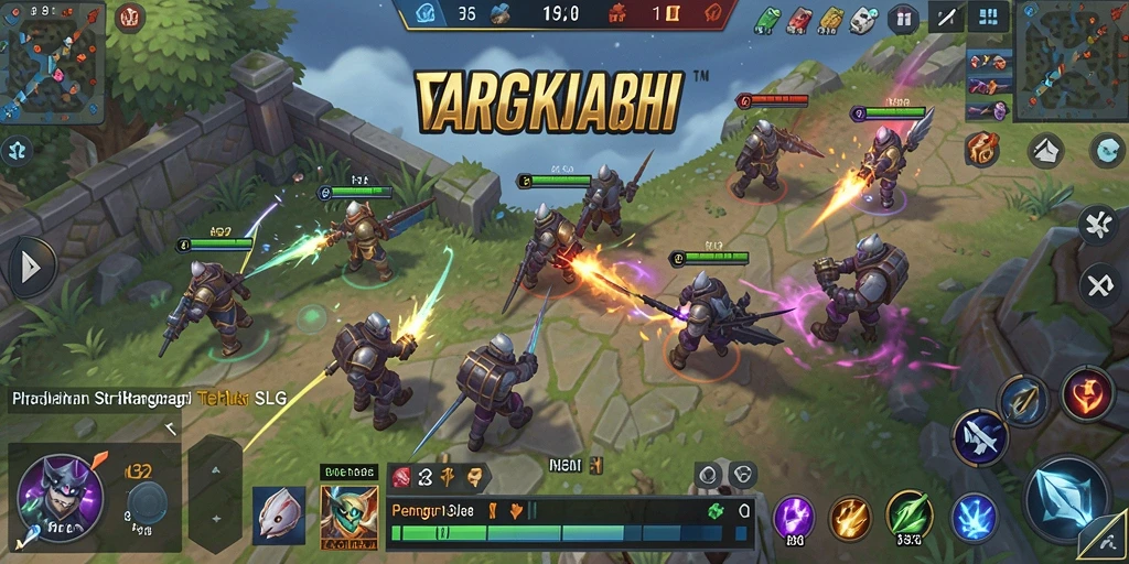 Screenshot gameplay N32 menunjukkan pertempuran strategis yang mendebarkan.