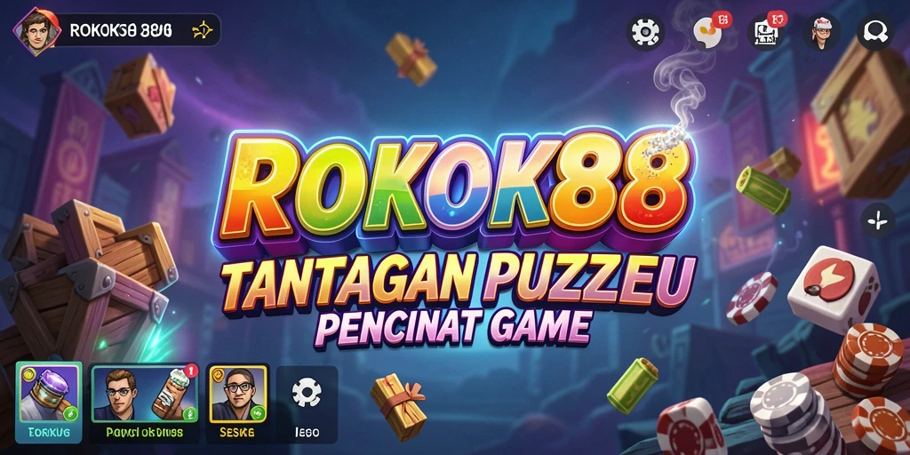 Tampilan gameplay seru ROKOK88 yang menantang pikiran.