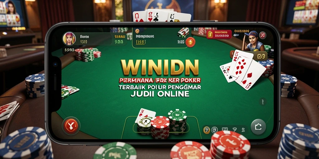 Tampilan gameplay Poker yang seru dan menegangkan di WINIDN.