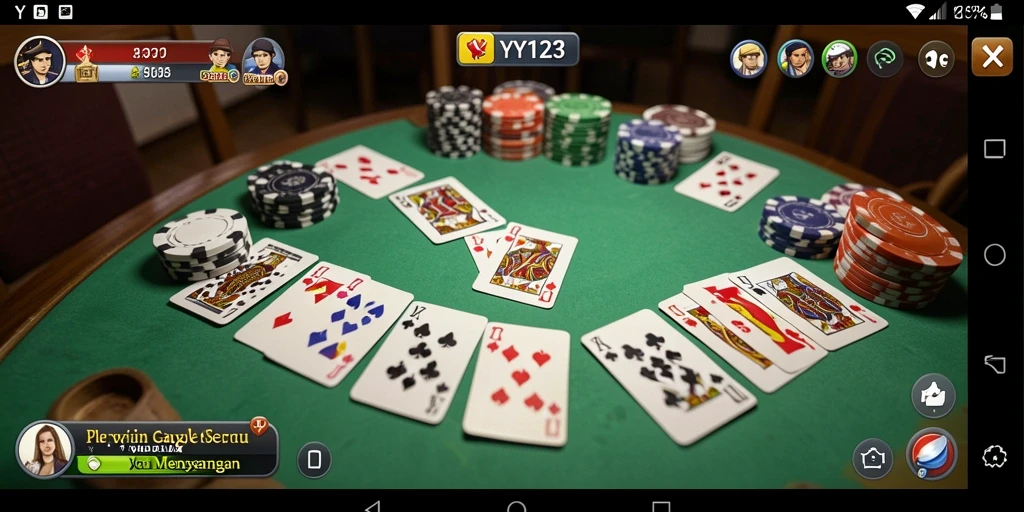 Tampilan gameplay Gaple yang seru dan interaktif.